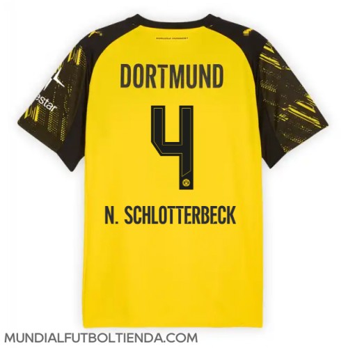 Camiseta Borussia Dortmund Nico Schlotterbeck #4 Primera Equipación Replica 2025-26 mangas cortas
